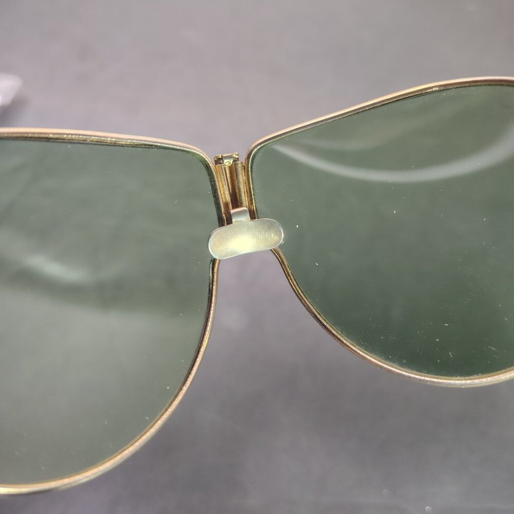 VINTAGE Aviator Sunglasses US Army Air Corp D-1 Green Glass Lens - Picture 5 of 9